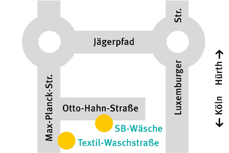 Anfahrt Waschstraße Köln
